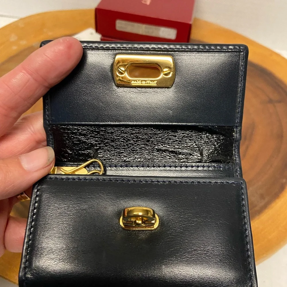 Salvatore Ferragamo Vintage Key Holder Key Fob In Box